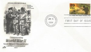 Eisenhower D-Day Anniv FDC 6-6-94