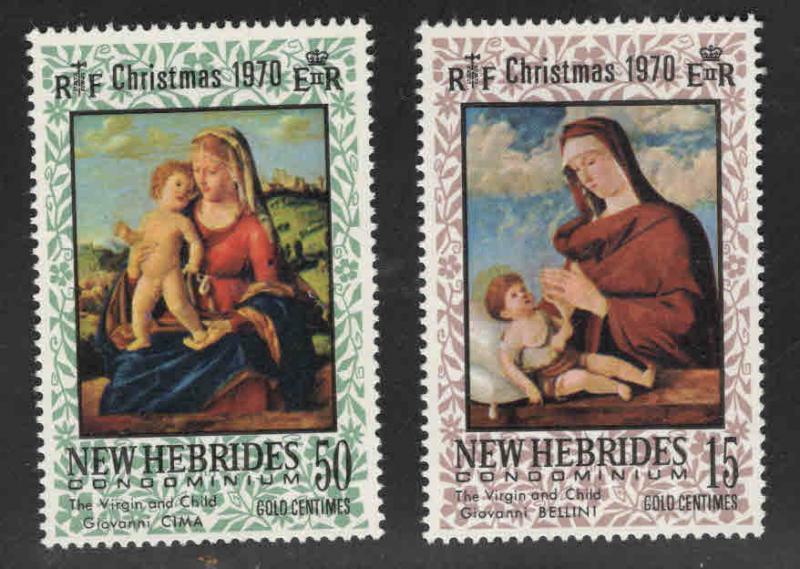 New Hebrides (British) Scott 142-143 MH* stamp set