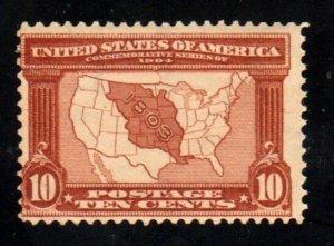 #327 10c Mint Hinged F/VF OG Louisiana Purchase Exposition⭐⭐⭐⭐⭐