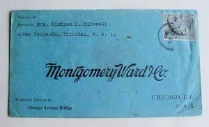 TRINIDAD & TOBAGO CIGAR STICKER SAN FERNANDO 1925 TO USA