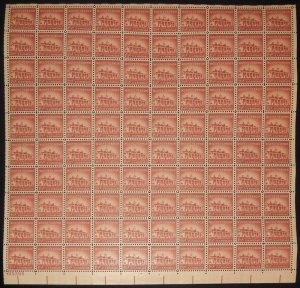 MALACK 1032 1 1/2c Mount Vernon, Full Sheet, F-VF OG..MORE.. sheet1032