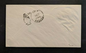 1952 Honolulu Hawaii Airmail First Day Cover to Topeka Kansas