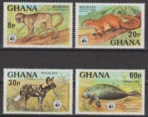 GHANA 1977 WWF SG 881/14 MNH