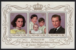 Luxembourg Royal Family MS 1988 MNH SG#MS1225 MI#Block 15