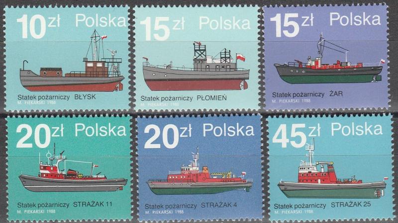 Poland #2888-93  MNH