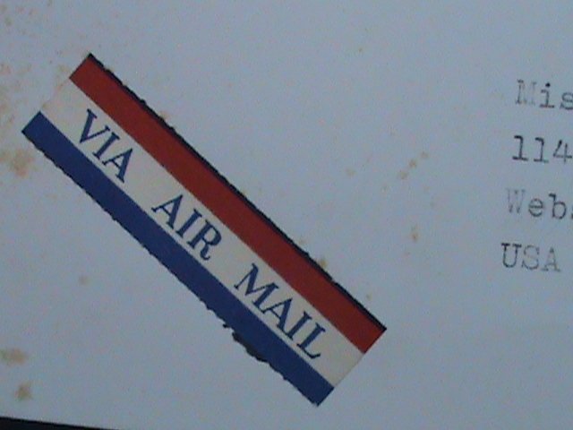 ​PHILIPPINES-1980-AIRMAIL COVER-SC #1489  USED COVER WITH OLD STAMPS VERY FINE