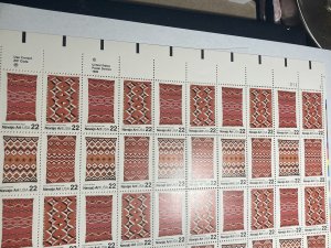 Scott 2235-2258 Blanket 2 rows top of UR sheet 20 stamp # (211/1) M NH OG ach