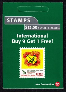 New Zealand 2006 Christmas $1.50 Complete Mint MNH Booklet SC 2099b