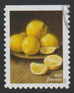 SC# 5487 - (55c) - Fruits and Vegetables: Lemons - Used Single Off Paper