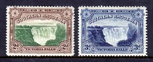 Southern Rhodesia - Scott #31-32 - MH - Some gum wrinkling - SCV $13