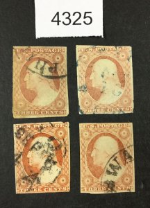 MOMEN: US STAMPS  #11  C.D.S USED LOT #4325