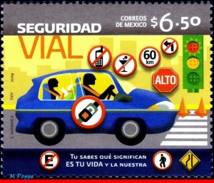 2657 MEXICO 2009 TRAFFIC SAFETY, CAR, ACCIDENT PREVENTION, HEALTH, MNH