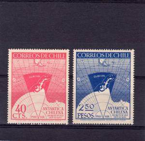 Chile 1947 Sc#247/248 Chile's Claims of Antartic Territory Set (2 ) MNH