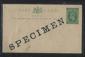 NATAL COVER  (P0612B)  KE 1/2D PSC UNUSED  SPECIMEN   HG10 