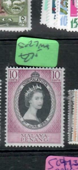 MALAYA  PENANG  (PP1606B) QEII  CORONATION    SG 27      MOG