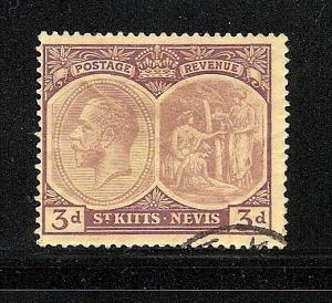 St Kitts-Nevis 1920-22 S.C. # 29 used