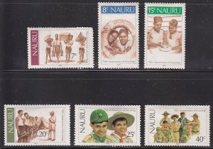 Nauru 244-249  75th Anniversary of Scouting 1982