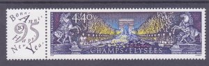 France 2449 MNH 1994 Champs Elysees Issue w/Label Very Fine