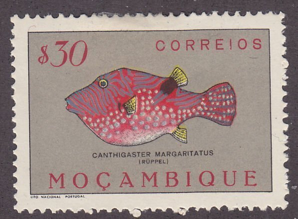 Mozambique 336 Sharpnose Puffer Fish 1951