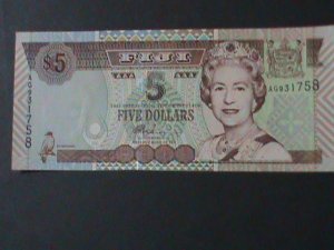 FIJI-1995-RESERVE BANK-$5 DOLLARS UNCIRCULATED NOTE VF-LAST ONE HARD TO FIND