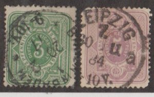 Germany Scott #29-30 Stamp - Used Set