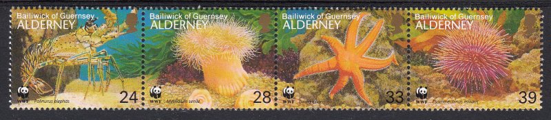 Alderney 1993 -  Sea Life superb Unmounted mint NHM