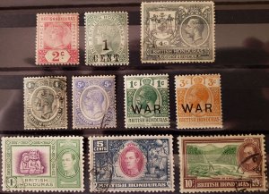 British Honduras, Assorted used & unused OG, see full description