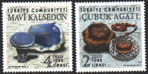 Turkey. 2019. 4467-68. Dagocene stones, jewelry. MNH.