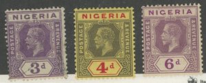 Nigeria #25a/27a/28a Unused Single