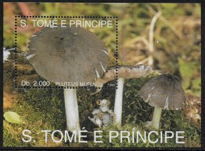 St Thomas & Prince Is #1132 MNH S/Sheet - Mushrooms