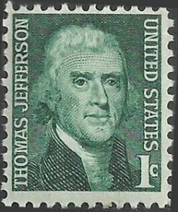 # 1278 MINT NEVER HINGED ( MNH ) THOMAS JEFFERSON