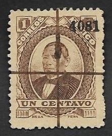 SE)1879 MEXICO BENITO JUAREZ 1C SCT 123, USED