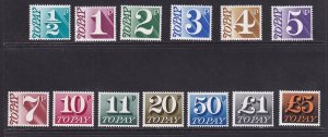 Great Britain   #J70-J91  MNH  1970-1975  postage due