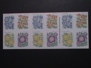 ​UNITED STATES-2022 MOUNTAIN FLOWERS-FIRST CLASS FOREVER MNH BOOKLET-20 STAMPS