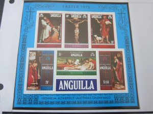 Anguilla 1975 Sc 216a Christmas Religion set MNH