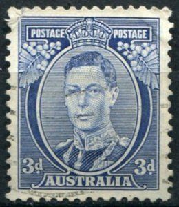 Australia Sc#170 MH/Unused, 3p ultra, King George VI Definitives - First Seri...