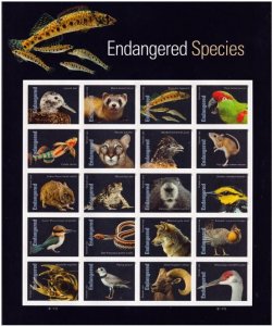 2023 63c Forever Endangered Species, Snake, Sheet of 20 Scott 5799 Mint F/VF NH