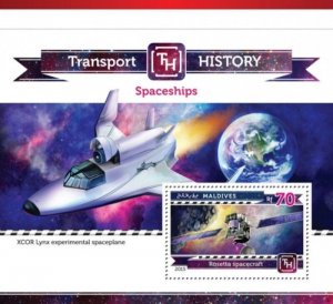 Maldives - 2015 Spaceships - Stamp Souvenir Sheet - 13E-245