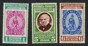 Paraguay;  Scott 378-380; 1940; Unused; NH