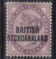 Briitish Bechuanaland 1891 Scott 33 Victoria MH bown gum