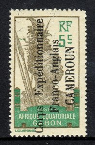 CAMEROUN — SCOTT 105 — 1915 5c AFRIQUE EQUATORIALE OVPT. — MH — SCV $40