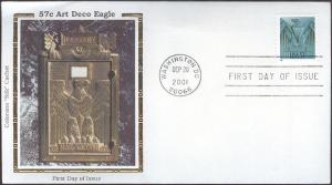 #3471A Art Deco Eagle Colorano FDC