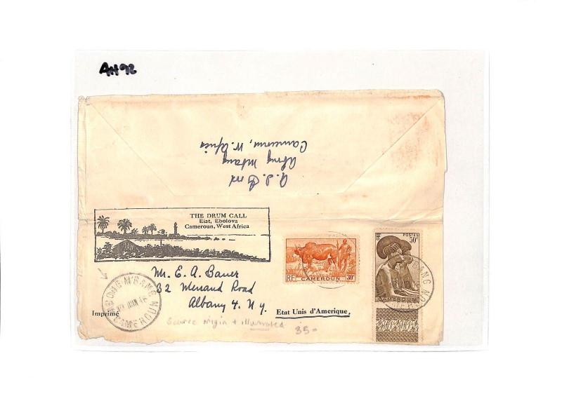 AH92 1946 Cameroon Ebolova Cover  {samwells-covers} PTS