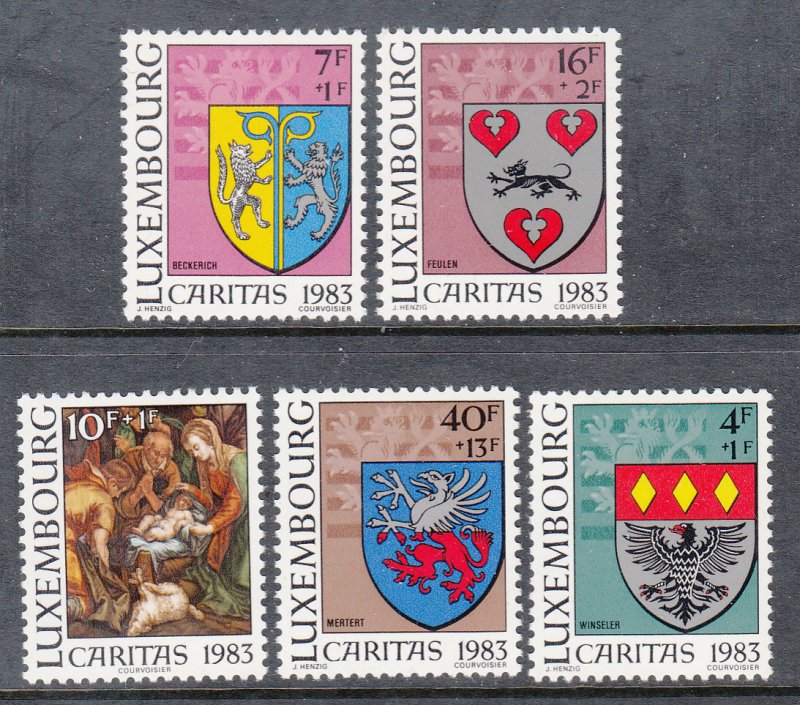 Luxembourg B342-B346 MNH VF