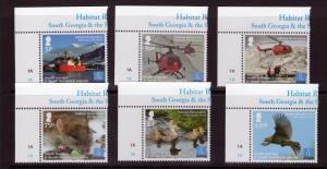 South Georgia QEII HABITAT RESTORATION  set issued 2013  Superb MNH