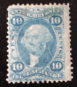 US #R36 Used F-VF 10c Blue Revenue Inland Exchange 1871