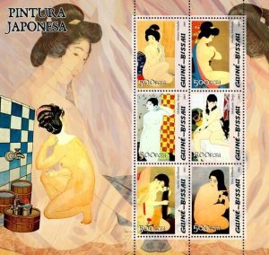GUINEA BISSAU - 2005 - Japanese Paintings - Perf 6v Sheet - Mint Never Hinged