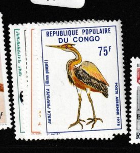 Congo Peoples Republic Birds SC C240-3 MNH (3gem)