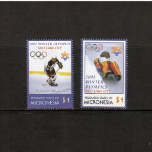 Micronesia 2002 - Olympics Sports Hockey - Set of 2 Stamps - Scott #486-7 - MNH