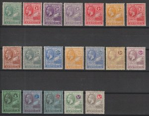 ANTIGUA 1921/9 SG 62/80 MINT Cat £250